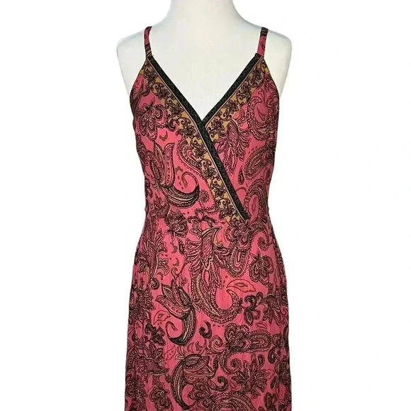 Maurices Paisley High Low Midi Dress Medium - Picture 5 of 9